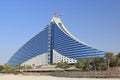 Jumeirah Beach Hotel Luxury 5 Stars Hotel with private sand beach and Wild Wadi Water Park. Dubai