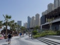 Jumeirah Beach Residence buildings Royalty Free Stock Photo