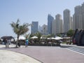 Jumeirah Beach Residence buildings Royalty Free Stock Photo