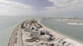 Jumeirah Palm Island, aerial view of Dubai - UAE Royalty Free Stock Photo