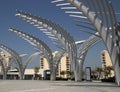 Jumeirah Palm Island , Dubai, United Arab Emirates, view of metro station Royalty Free Stock Photo