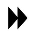 Jump backward icon flat vector illustration design