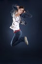 Jump dancer Royalty Free Stock Photo