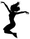 Jump Dancer Royalty Free Stock Photo