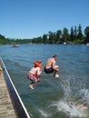 Jump from the dock