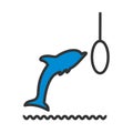 Jump Dolphin Icon