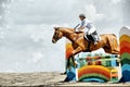 Jump horse Royalty Free Stock Photo