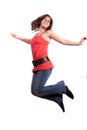 Jump with joy Royalty Free Stock Photo