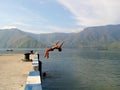 Jump Kid to The Danau Toba