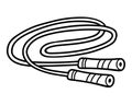 Jump rope, Coloring book for kids, sport equipment Royalty Free Stock Photo