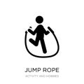 jump rope icon in trendy design style. jump rope icon isolated on white background. jump rope vector icon simple and modern flat