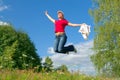 Jump into the sky (series) Royalty Free Stock Photo