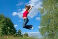 Jump into the sky (series) Royalty Free Stock Photo