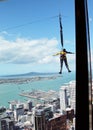 Jump from Sky Tower, Auckland, New Zealand