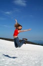 Jump skyward Royalty Free Stock Photo