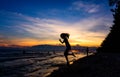 jump to beach in Khao Laemya National Park