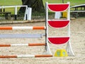 Jumping barrier for horse race