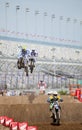 Jumping Bikes at Supercross