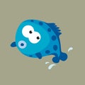 Jumping Blue Fish