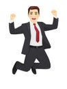 Jumping business man Royalty Free Stock Photo
