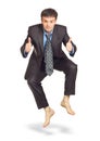 Jumping businessman Royalty Free Stock Photo