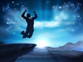 Jumping Businessman Success Concept Royalty Free Stock Photo