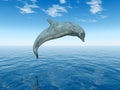 Jumping Dolphin Royalty Free Stock Photo