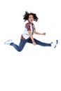 Jumping female dancer