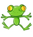 Jumping Frog Cartoon Character
