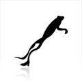 Jumping frog icon