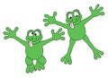 Jumping frogs