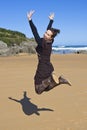 Jumping girl Royalty Free Stock Photo