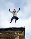Jumping girl Royalty Free Stock Photo