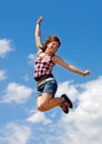 Jumping girl