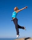 Jumping girl Royalty Free Stock Photo