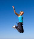 Jumping girl Royalty Free Stock Photo