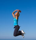 Jumping girl Royalty Free Stock Photo