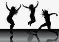 Jumping girls 6 Royalty Free Stock Photo