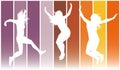 Jumping girls 7 Royalty Free Stock Photo