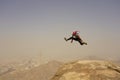 Jumping guy at Jabal Thawr, Meca