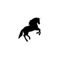 Jumping horse icon and simple flat symbol for website,mobile,logo,app,UI Royalty Free Stock Photo