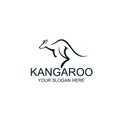 Jumping kangaroo icon