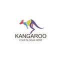 Jumping kangaroo icon