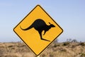Jumping kangaroo sign