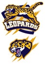 Jumping leopard mascot