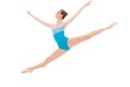 Jumping professional ballerina