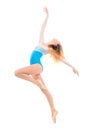 Jumping professional ballerina