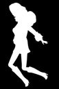 Jumping Silhouette Royalty Free Stock Photo