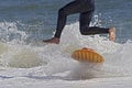 Jumping Skimboarder Royalty Free Stock Photo