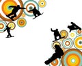 Jumping Snowboarder Silhouette Royalty Free Stock Photo